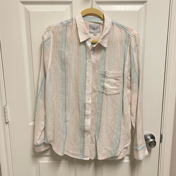 Rails Charlie Button Down in Marbella Stripe - Picture 1 of 11